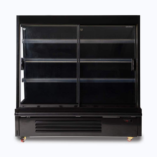 Semi Vertical Display Fridge - Gondola - 1580mm - 2 Doors - Sliding (SVM1580SD-NR)