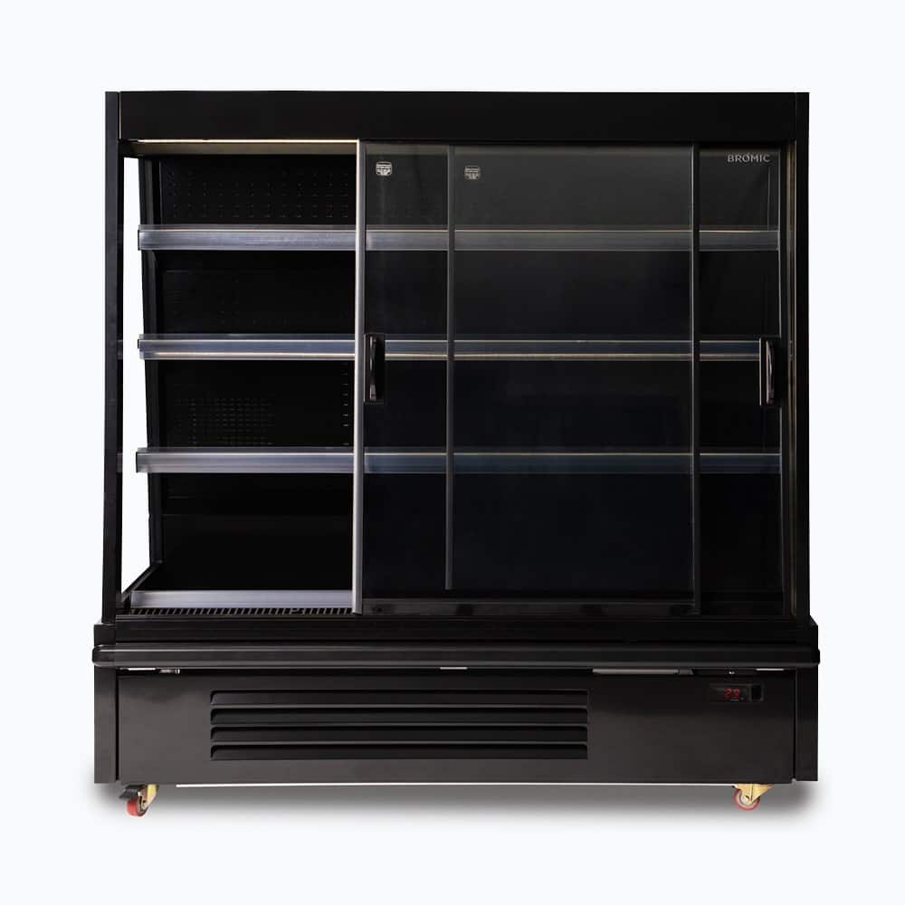 Semi Vertical Display Fridge - Gondola - 1580mm - 2 Doors - Sliding (SVM1580SD-NR)