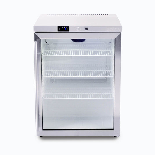 Under Bench Display Fridge – 138L – 1 Door – Glass