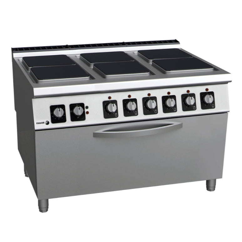 6 Commercial Burner with Oven (Gas & Electric)