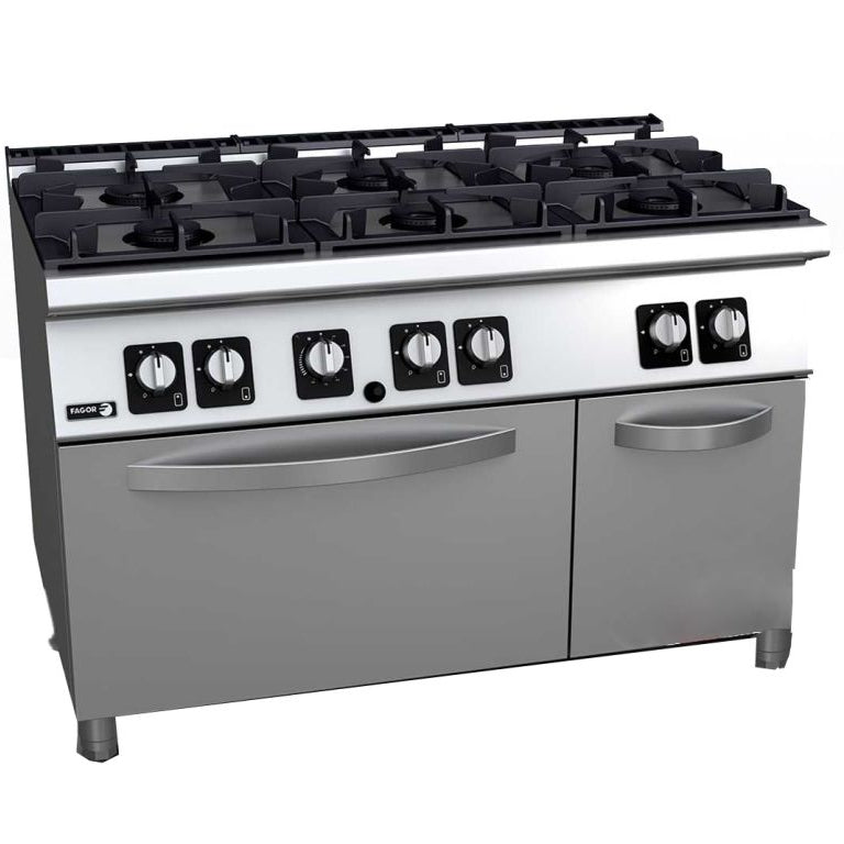 6 Commercial Burner with Oven (Gas & Electric)