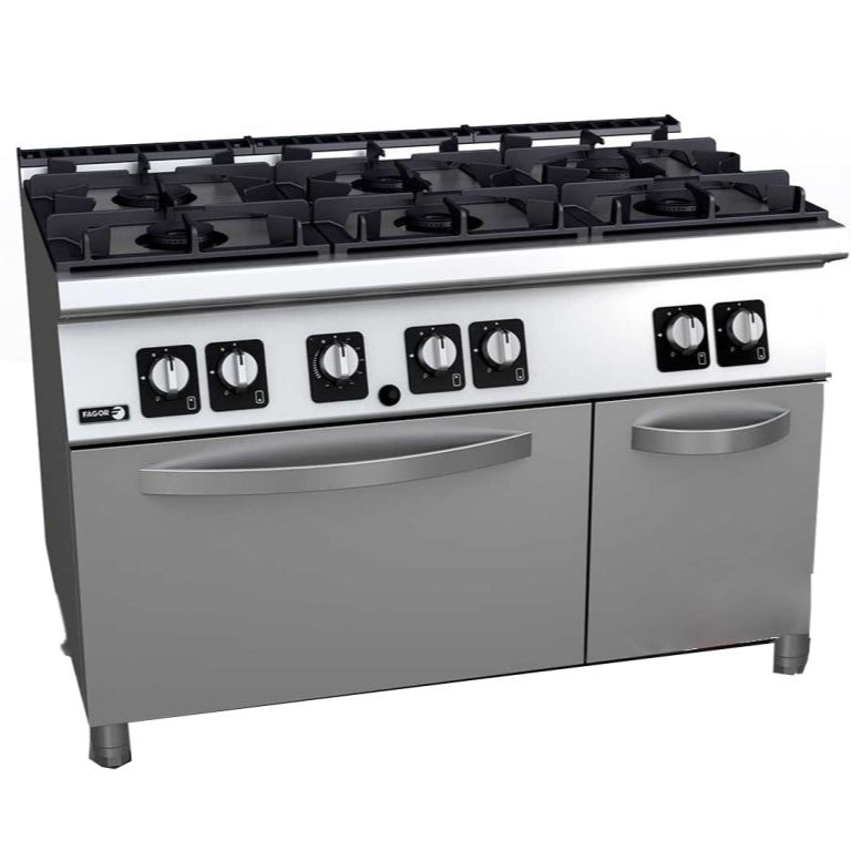 6 Commercial Burner with Oven (Gas & Electric)