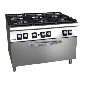 6 Commercial Burner with Oven (Gas & Electric)