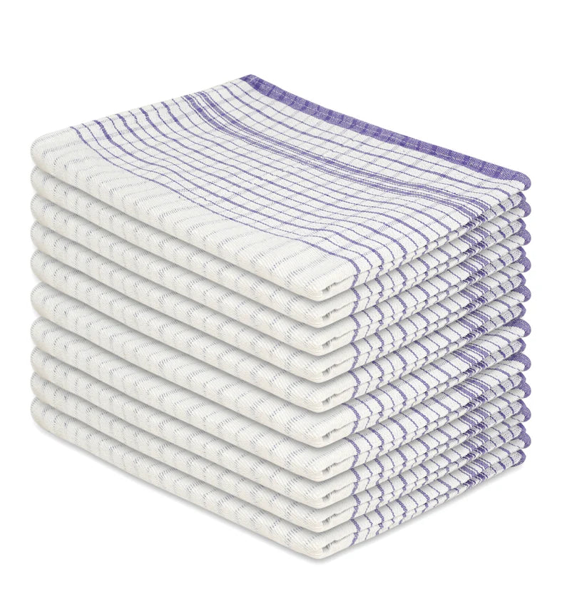 Blue Tea Towels JUMBO Size 50x70cm Commercial Grade Heavy Duty 100% Cotton