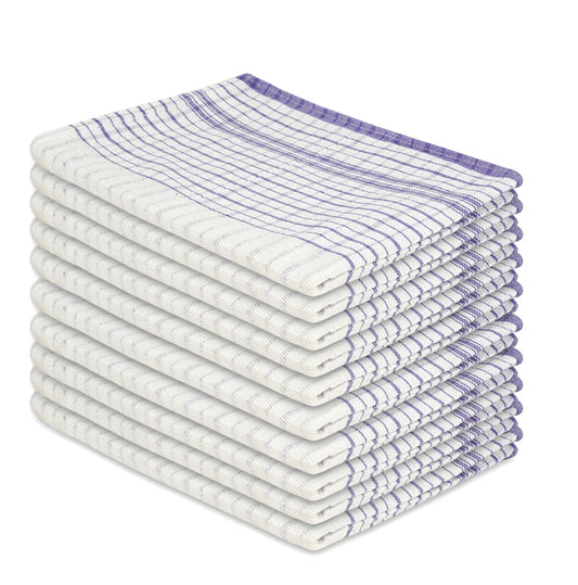 Blue Tea Towels JUMBO Size 50x70cm Commercial Grade Heavy Duty 100% Cotton