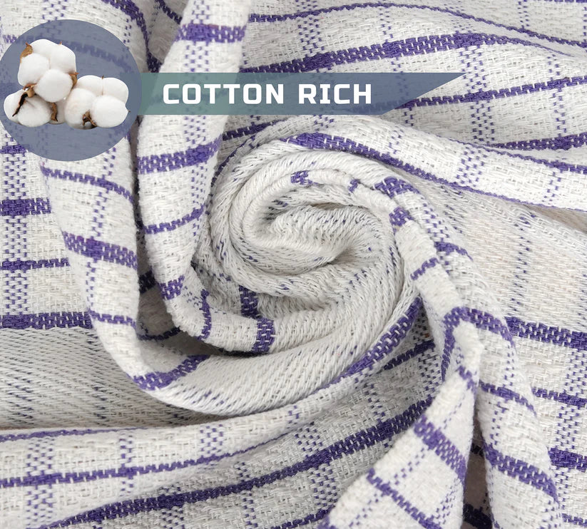 Multicolor Rich Cotton Dish Wash Kitchen Tea Towels High Absorbance Towels Set