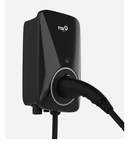 FOXESS EV Charger A Series Black 22kW Plug 6m Cables 3Phase  w/Bluetooth+RFID+WIFI+OCPP 1.6+LAN