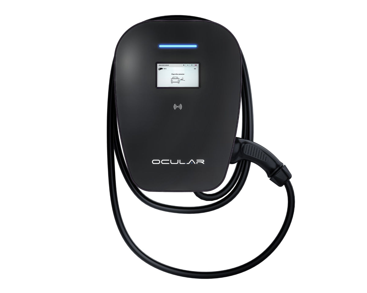 Ocular IQ Wallbox Tethered EV Charger | 7kW with 5m Cable