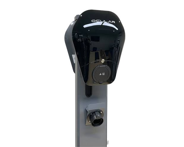 Ocular IQ EV Station Stand Dual | Powder Coated Steel