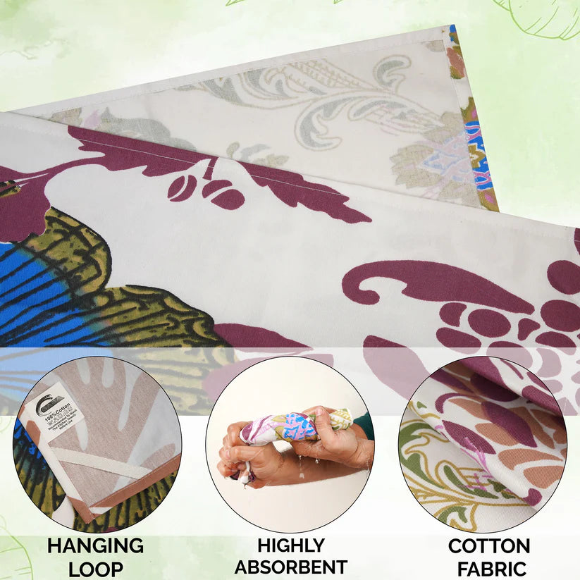 Butterfly Kitchen Towels 50x70cm – 100% Cotton, Stylish Printed Designs, Pre-Shrunk & Machine Washable
