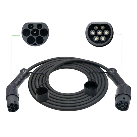 Type 2 to Type 2 EV Charging Cable | 7 Metre | 22kW